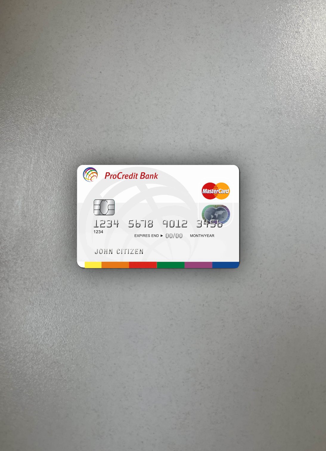 Download Romania ProCredit MasterCard photolook front Photoshop template